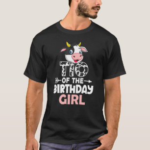 T-shirt Tio De L'Anniversaire Fille Vaches Ferme Vache Tio