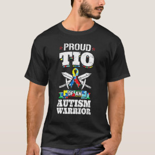 T-shirt Tio fier d'un ruban de sensibilisation aux guerrie