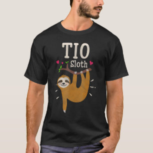 T-shirt Tio humour graphique paresseux homme animal zoo