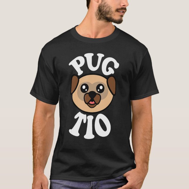T-shirt Tio Pug Adorable (Devant)
