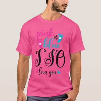 T-shirt Tio Rose Ou Bleu Vous Aime Genre Révéler Bébé Anno