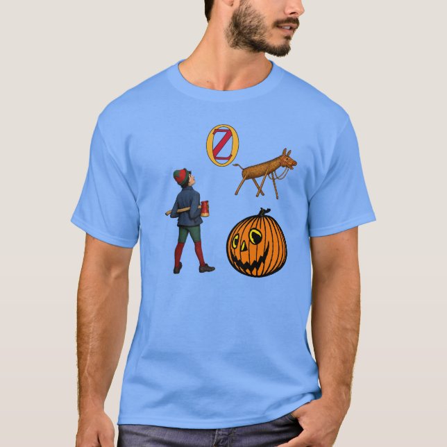 T-shirt Tip, Jack Pumpkinhead et le Chevalet de scie d'Oz (Devant)