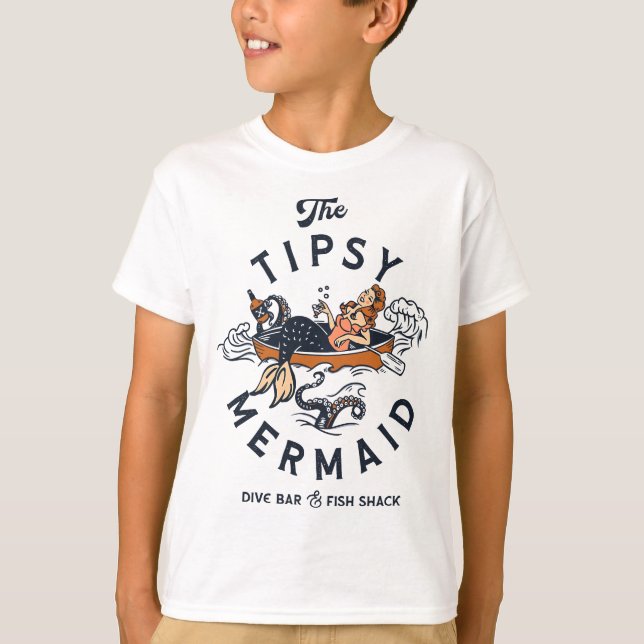 T-shirt Tipsy Mermaid Dive Bar & Fish Shack (Devant)