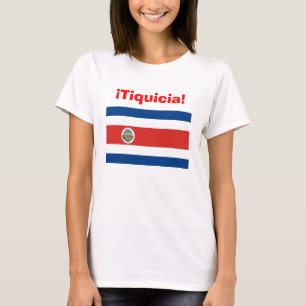 T-shirt tiquicia, costa_rica_flag, tico, tica, Costa Rica