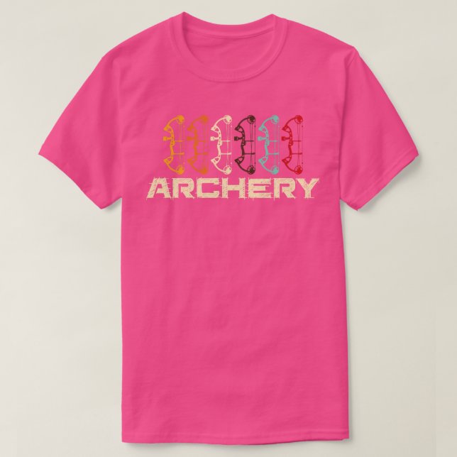 T-shirt Tir à arc rétro I Bow I Archer (Design devant)