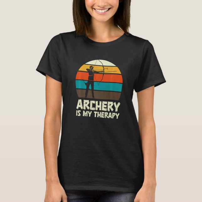 T-shirt Tir à l'arc Archer Arc Chasse Amusement (Devant)
