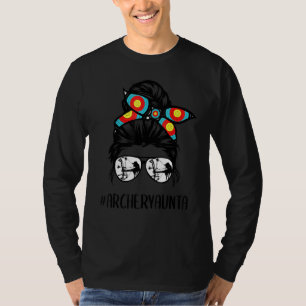 T-shirt Tir à l'arc Aunta Life Messy Bun Lunettes de cheve