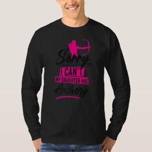 T-shirt Tir à l'arc Bouche Archer Maman Vintage Désolé Je