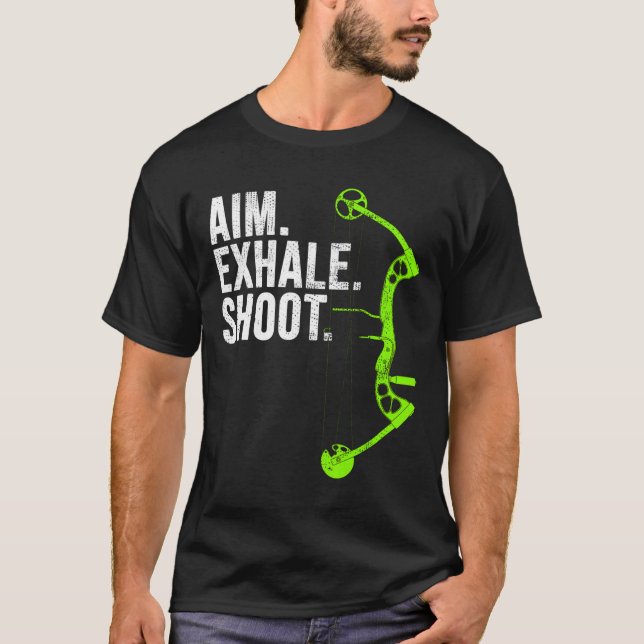 T-shirt Tir à l'arc Chasse à l'arc Objectif Exhale Shoot (Devant)