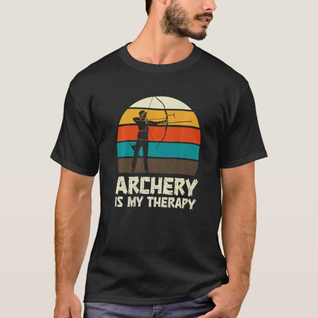T-shirt Tir à l'arc Chasse de boue amusant (Devant)
