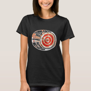 T-shirt Tir à l'arc Cible Archer Chasse Arche Flèche