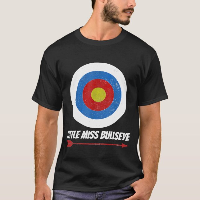 T-shirt Tir à l'arc Filles mignonnes Miss Ado Bullseye Arc (Devant)