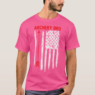 T-shirt Tir à l'arc Frère Fière Famille sportive Usa Ameri