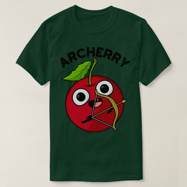 T-shirt Tir à l'arc Funny Fruit Pun à l'arc 1 (Design devant)