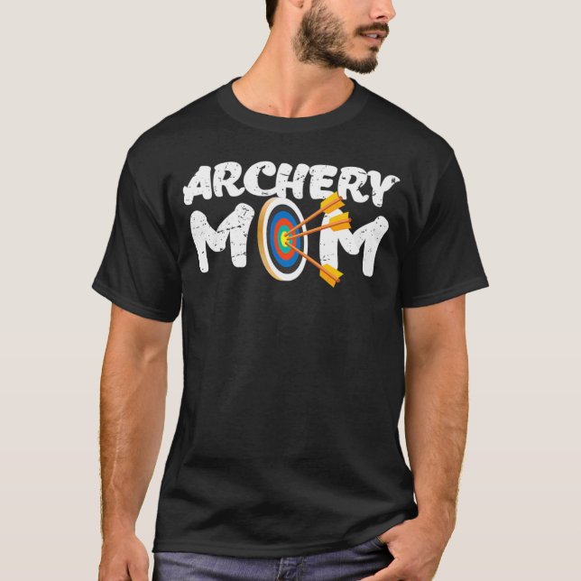 T-shirt Tir à l'arc Maman Archer Arrow Bow Cible (Devant)