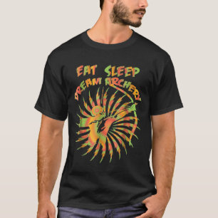 T-shirt Tir à l'arc Mangez le sommeil rêve Tir à l'arc Gra