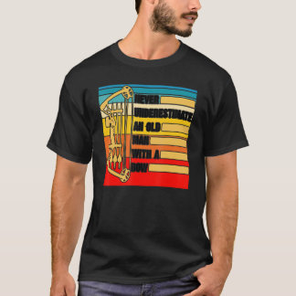 T-shirt Tir à l'arc masculin Ne sous-estimez jamais un vie