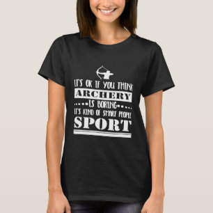 T-shirt Tir à l'arc Personnes intelligentes Sport