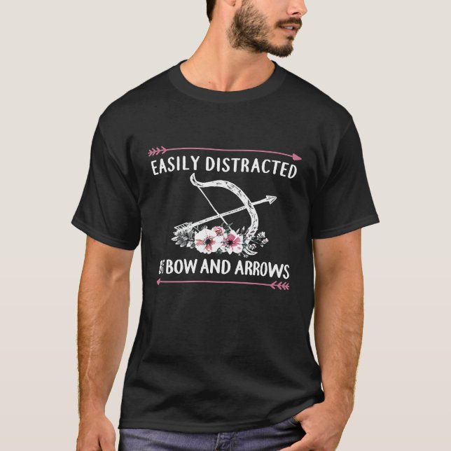 T-shirt Tir À L'Arc Pour Femmes Aisément Distrait Bow Et F (Devant)