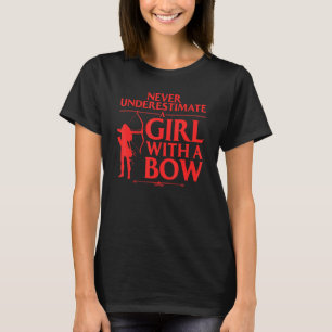T-shirt Tir À L'Arc Pour Filles Femmes Bowhunter Fans De T