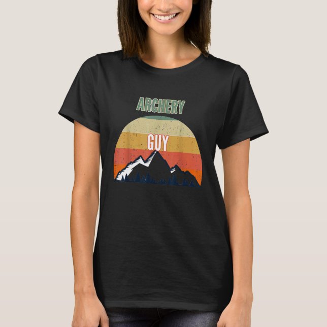 T-shirt Tir À L'Arc Pour Hommes Gars À L'Arc (Devant)