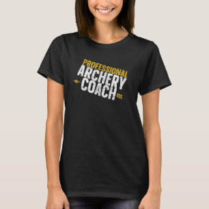 T-shirt Tir à l'arc professionnel Entraîneur Flèche tir ti