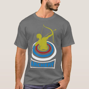 T-shirt Tir à l'arc sportif Archer Arc et Flèche (16)