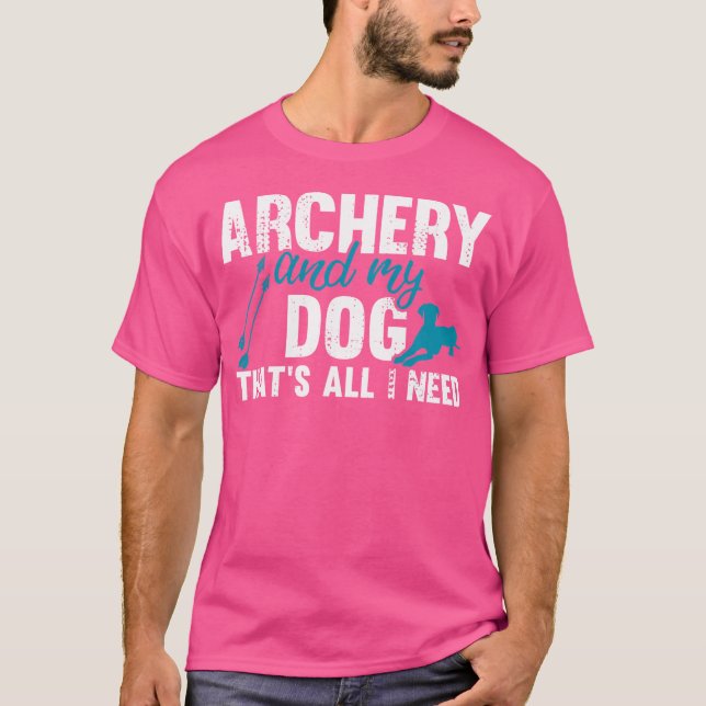 T-shirt Tir À L'Archer Et Bowman Avec Chien (Devant)