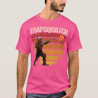T-shirt Tir à l'argile drôle piège Bigfoot Trapsquatch Hom