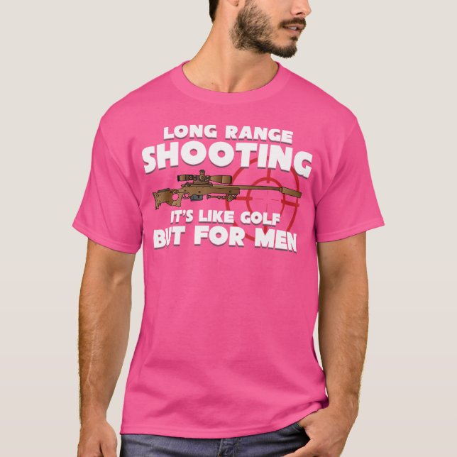 T-shirt Tir À Long Terme C'Est Comme Du Golf Mais Pour Hom (Devant)