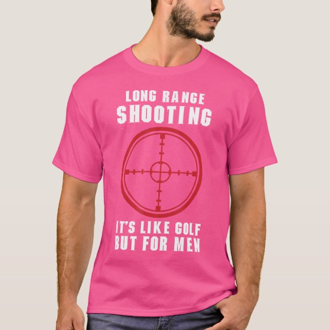 T-shirt Tir À Long Terme C'Est Comme Du Golf Mais Pour Hom (Devant)