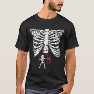 T-shirt Tir à squelette Grossesse Halloween Chasse aux sei