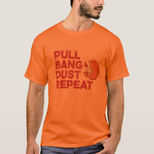 T-shirt Tir au SkeetTrap Clay Pigeon Vintage