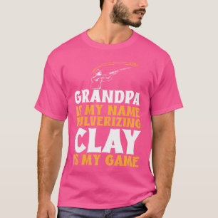 T-shirt Tir au trap grand-père papa tir au pigeon d'argile