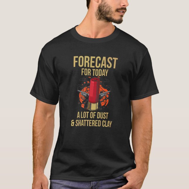 T-shirt Tir Cible D'Argile Pour Un Tireur De Piège (Devant)