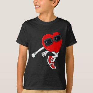 T-shirt Tir Coeur Danse Valentines Jour Garçons Filles Enf