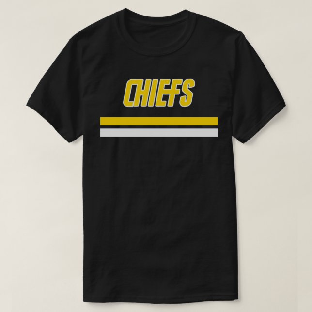 T-shirt Tir de balle des chefs de charlestown de hockey (Design devant)
