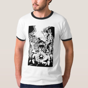 T-shirt Tir de groupe de corps de lanterne