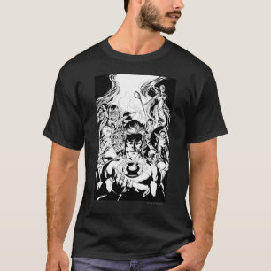 T-shirt Tir de groupe de corps de lanterne