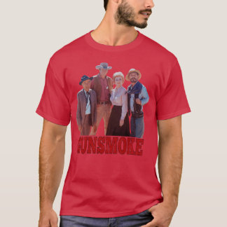 T-shirt Tir de groupe Gunsmoke Classique Western drôle