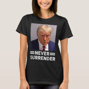 T-shirt Tir de Mug ne jamais abandonner Trump vote 2024