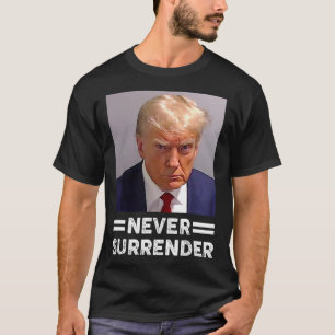 T-shirt Tir de Mug ne jamais abandonner Trump vote 2024