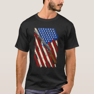 T-shirt Tir de pigeon d'argile - Chasse - Américain Usa Ti