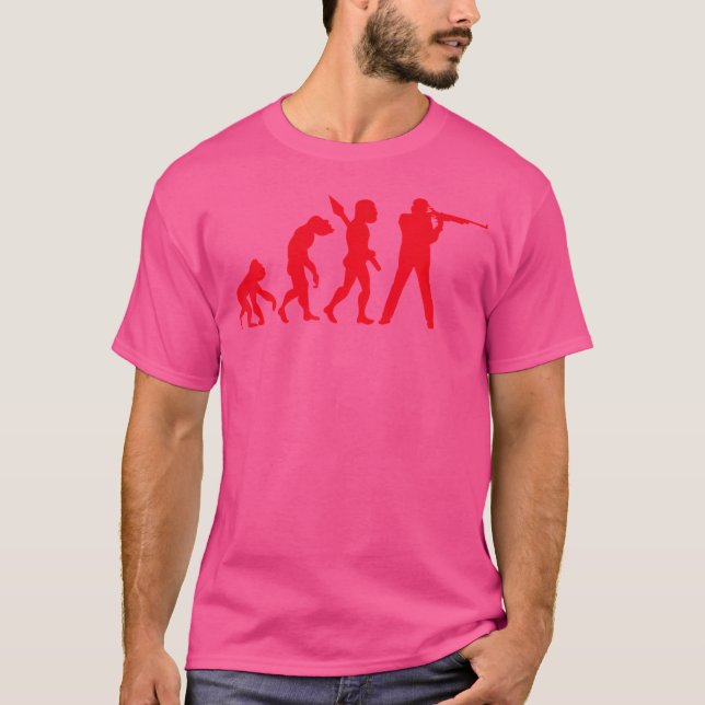T-shirt Tir de précision Sport Tirer Fusil Long Gun (Devant)