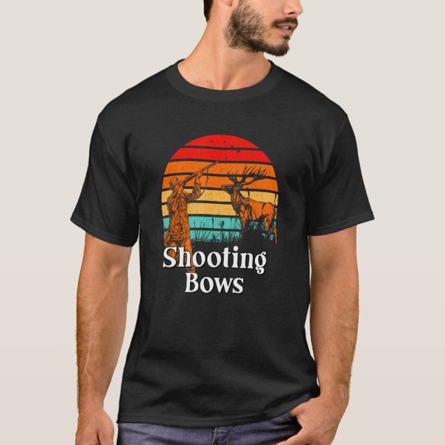 T-shirt Tir Des Vaches Chasser La Faune Chasseur Bowh Exté (Devant)