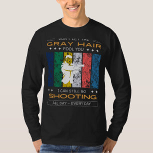T-shirt Tir Enthousiaste Tee - Cheveux gris, Cham Bullseye