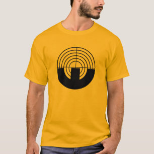 T-shirt Tir jaune-orange de sport