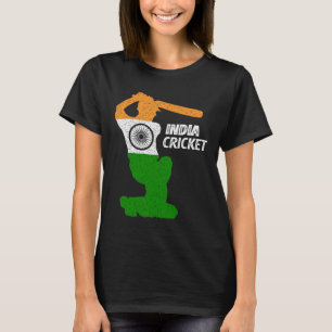 T-shirt Tir limite de l'équipe de cricket d'Inde avec le d