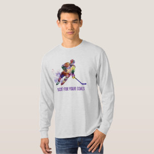 T-shirt Tir pour vos objectifs Citation de hockey inspiré