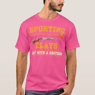 T-shirt Tir sportif aux armes de chasse sur plateaux d'arg